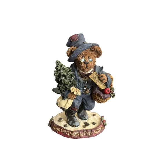 Boyds Bearstones #228374PAW Scrooge McBear...Change of Heart, CHRISTMAS 4.45" - Picture 1 of 3